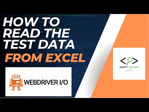 How to read the data from Excel in WebDriverIO