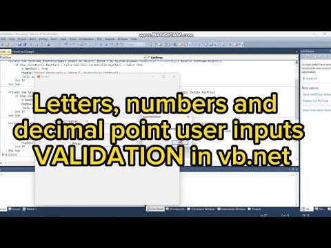 How to validate textboxes allows only letters, numbers, and decimal numbers - VB.net