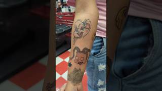 90's cartoon sleeve (work in progress) #femaletattooartist #tattoo #90s #cartoon #cartoontattoo