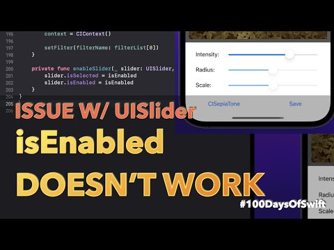 [SOLVED] IsEnabled Does Not Work | UISlider UIKit