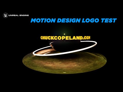 Unreal Engine 5.4 Motion Graphics Test - Logo Stinger