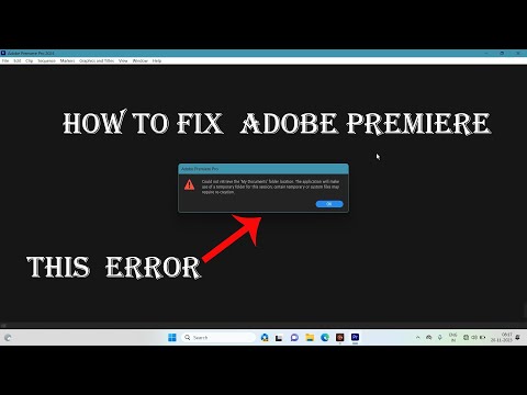 how to fix adobe premiere this error    प न देने वाले प्रीमियर प्रो को कैसे ठीक करें#premierepro