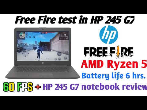 Free Fire test in my HP 245 G7 notebook|real gaming test with AMD Ryzen 5 |positive or negative 🔥🔥🔥🔥