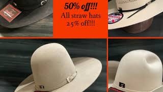 Buy and Felt hat get a straw hat 50% off!!!