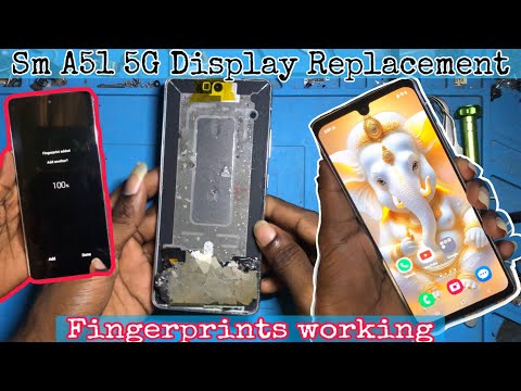 Samsung A51 5G Screen Replacement || fingerprints it’s Working 💯📱