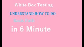 How to solve Whitebox Test :Basis Path Software Engineering