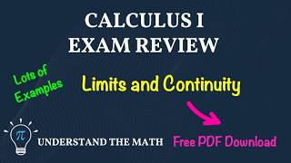 Calculus 1 Limits and Continuity Exam Review | Step-By-Step Practice Problems