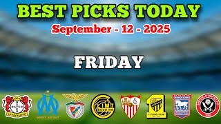 FOOTBALL PREDICTIONS TODAY 12 SEPTEMBER 20225 | CHAMPIONSHIP | BETTING TIPS | GOLDEN PICKS PLUS