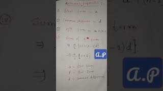 #Arithmetic progression formula !