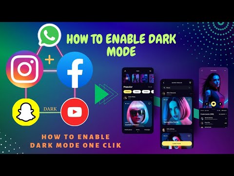 How To Enable Dark Mode || How to Enable dark mode in Facebook , whatsApp and Instagram