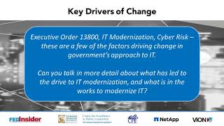 The Pathway to IT Modernization in Government