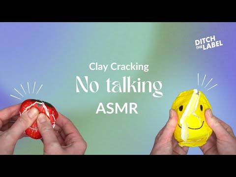 Clay Cracking No Talking ASMR - 6 Minutes of Relaxing Popping