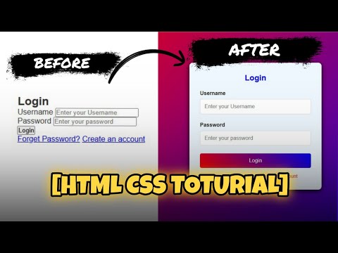 Modern Login Page | HTML CSS toturial | 2025