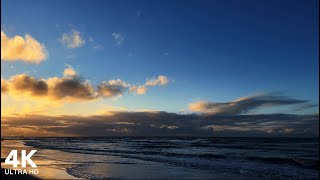 Relaxing Ocean Wave Sounds at the Beach | 4K Ultra HD