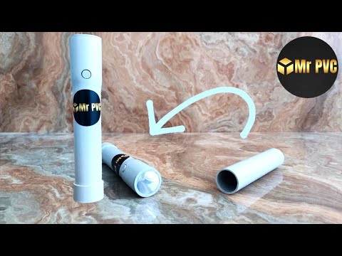 DIY Powerful but Tiny Flashlight Using PVC Pipe and Power LED