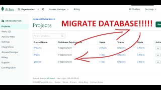 MongoDB Atlas Migrate DATABASE (Simple + Fast)
