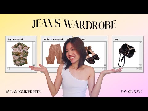 15 RANDOM OUTFITS: YAY or NAY? a slightly chaotic and low quality outfit randomizer vlog