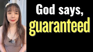 MOST AMAZING MESSAGE EVER!! I heard God said, "GUARANTEED." #propheticword #wordofgod #prophetic