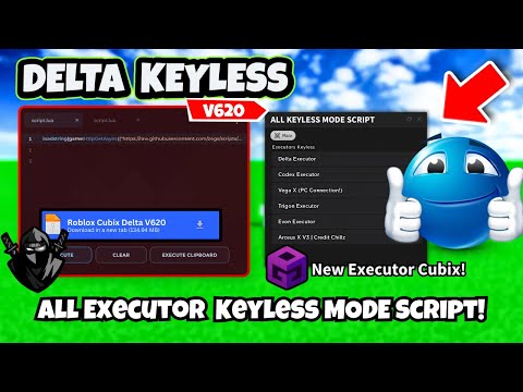 [NEW] Delta Executor KEYLESS?!😱 (Roblox Executor Cubix V620 + All Executor Keyless Mode Script!)