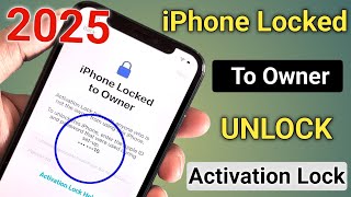 Fix iPhone Locked To Owner | How To Unlock iCloud Activation | Fix Disable Apple ID IOS 14/15/16/17