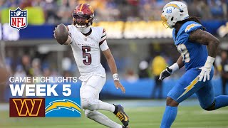 Washington Commanders vs Los Angeles Chargers Game Highlights | 2025 NFL Season Week 5