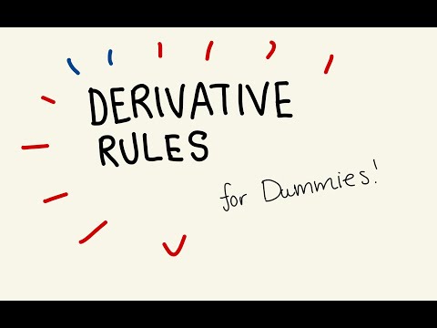 Derivative Rules (for dummies