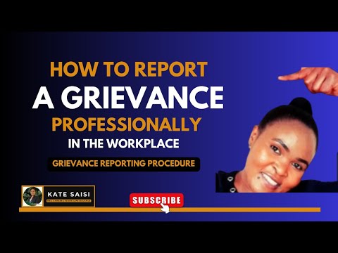 How To Report A Grievance Professionally In The Workplace!