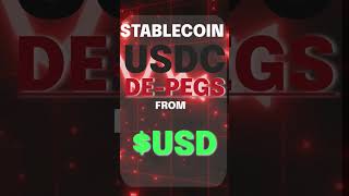 USDC Depegs from US Dollar #finance #business #crypto #news #usdc #crash #cryptocurrency