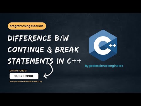 Part 13 - Difference between Break & Continue Statements in C++ |Urdu / Hindi |