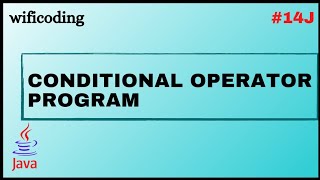 conditional operator program in java | #14J