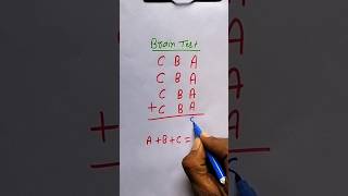 Brain test | addition | math trick | #maths #addition #multiplication #shorts #mathtrick #tricks