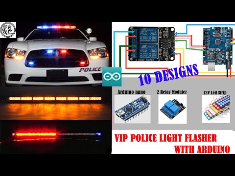 How To Make a VIP Light / Police Light Flasher / Ambulance Light | Arduino | @SLMAXPODDA
