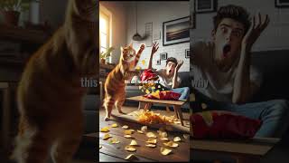 Who else has a cat that acts like this? 😅👇 #CommentYourStory #noodles