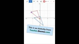 Transformations in Desmos Classroom!  #mathshorts #maths #iteachmath #geometry #shorts #math #edtech