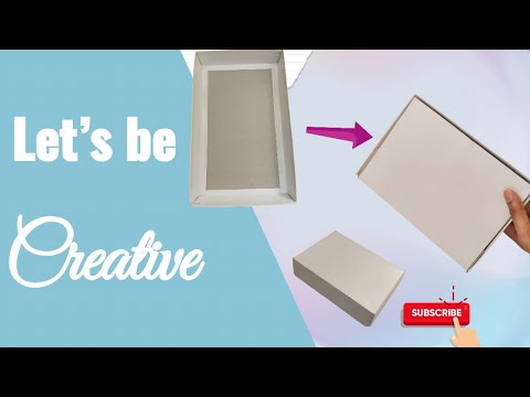 Let's Be Creative 6 | Turn a Waste Box into a Cute DIY Storage Solution!