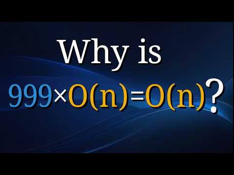 Why does Big O ignore constant factors? (Animated!)