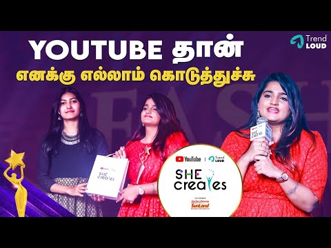 YouTube தான் எனக்கு எல்லாம் கொடுத்துச்சு | Pooja Rajendran | She Creates | YouTube India |Trend Loud