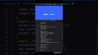 Mini CSS Cat slider animation #coding #webdevelopment #htmlcss#frontend #cssanimations