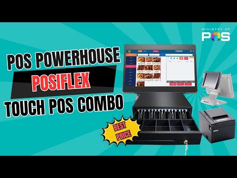 Posiflex Touch POS Combo - Windows Touch POS | Thermal Printer | Cash Drawer | Customer Display