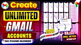 UNLIMITED Gmail ACCOUNT Without Phone Verification | Unlimited GMail Create Method 2026 | Gmail IDs