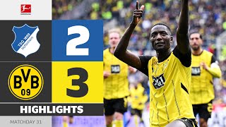 90+5! Big Win For BVB! | HOFFENHEIM - BORUSSIA DORTMUND | Highlights | MD 31 – Bundesliga 2024/25