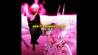 Time for Sukuna to go 1v3💀🔥| Jujutsu Kaisen #animeedit #gojo #sukuna #yuji #yuta #shorts #edit
