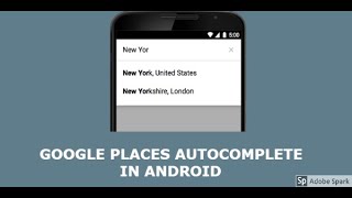 Google places autocomplete android example
