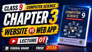 FBISE Class 9 Computer Science – Chapter 3: Website vs Web Application | NBF New Syllabus 2025