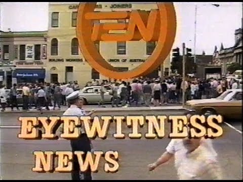 ATV-10 Eyewitness News, Thursday March 27, 1986 - Russell Street Bombing