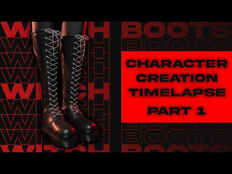 Creating a Witch Character Part 1 - Creating Boots