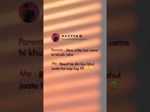 PARENTS VS ME / ⚡⚡#bestie #insta #reels #shorts #tiktok #tiktokvideo #trending #parents #me #result