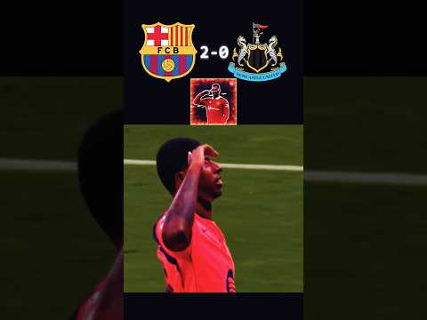 Barcelona vs New Castle United #rashford #pedri #football