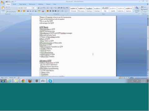 QTP Online Training | QTP Training