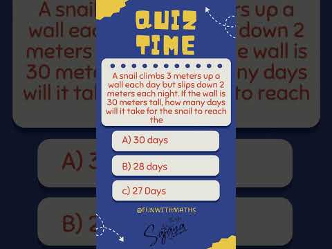 Let's take the snail out of the well..🐌😉 #sajanasathsara #englishmedium #math #quiz #quiztime